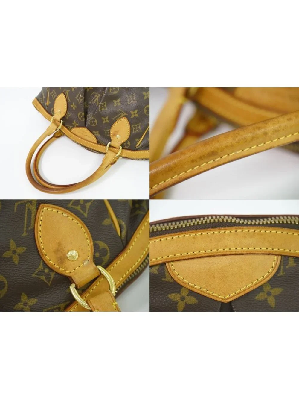 Louis Vuitton LV Tivoli PM Monogram Handbag Brown